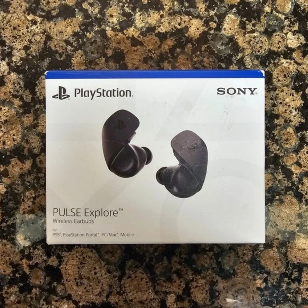 New! Sony PlayStation PULSE Explore PS5 Wireless Earbuds w/ Case, Midnight Black
